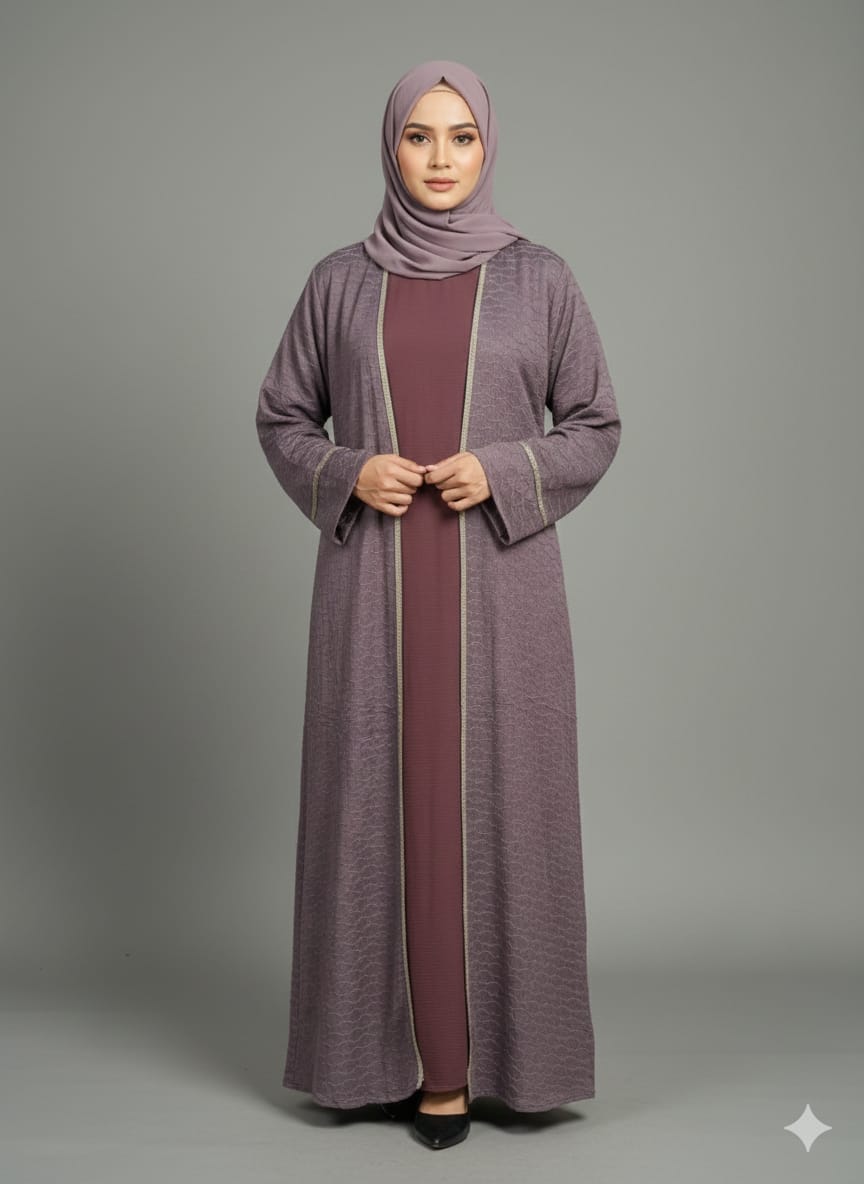 Premium Soft Jacquard Shrug Abaya