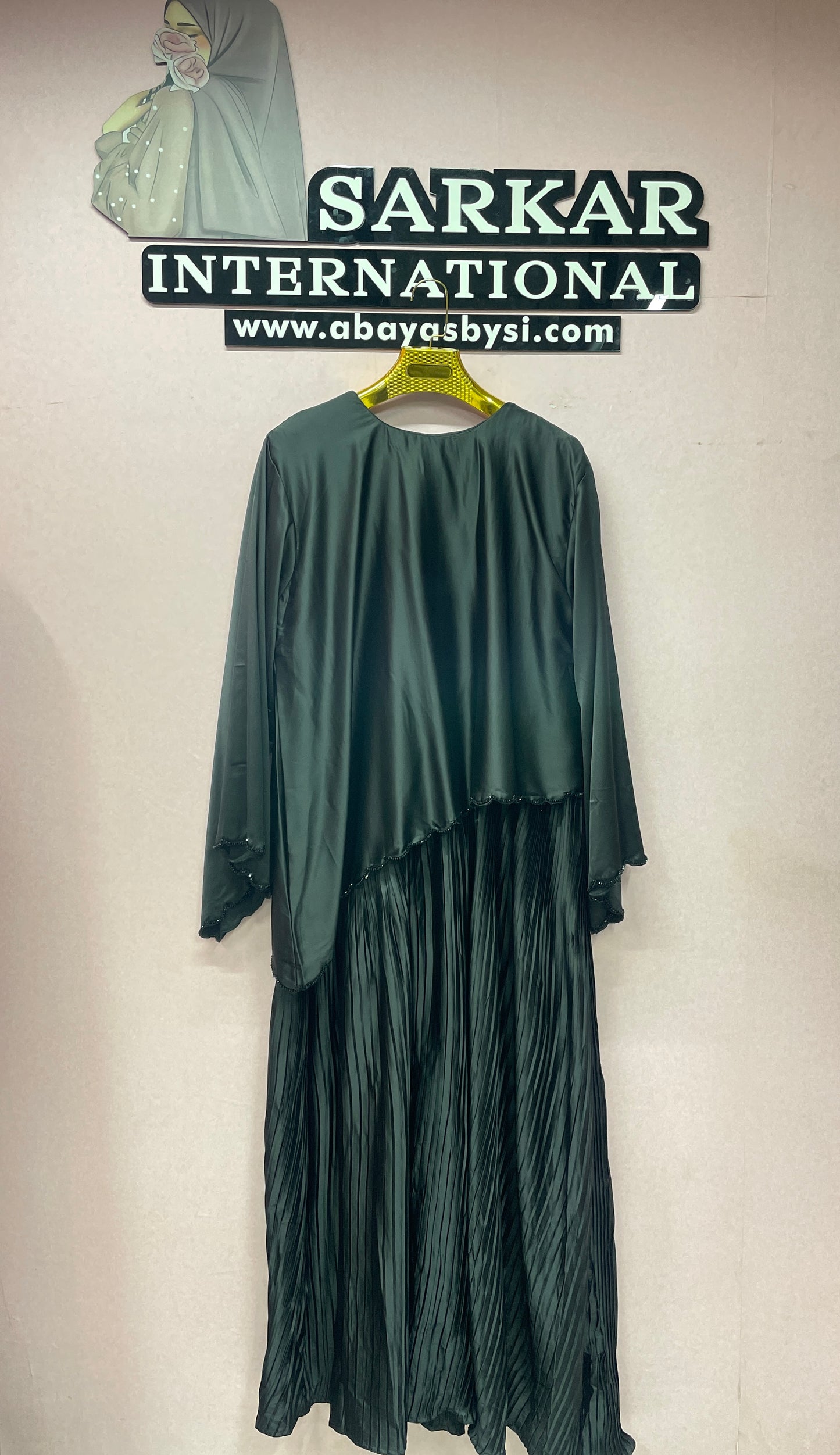 ARMANI SILK CRUSHED ABAYA