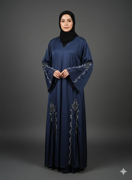 Premium Nida Abaya With Handwork