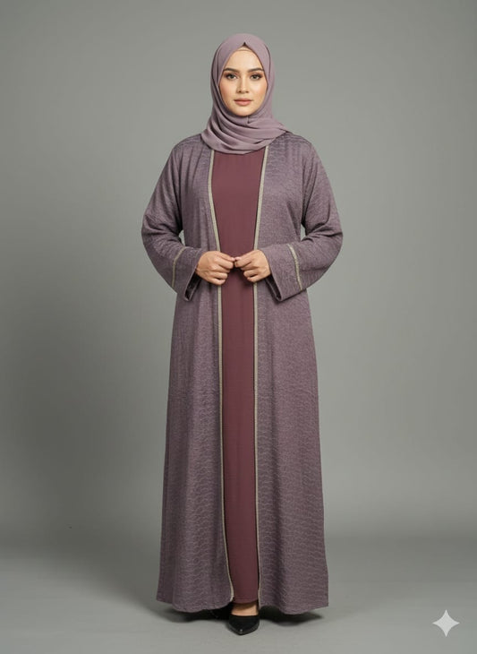 Premium Soft Jacquard Shrug Abaya