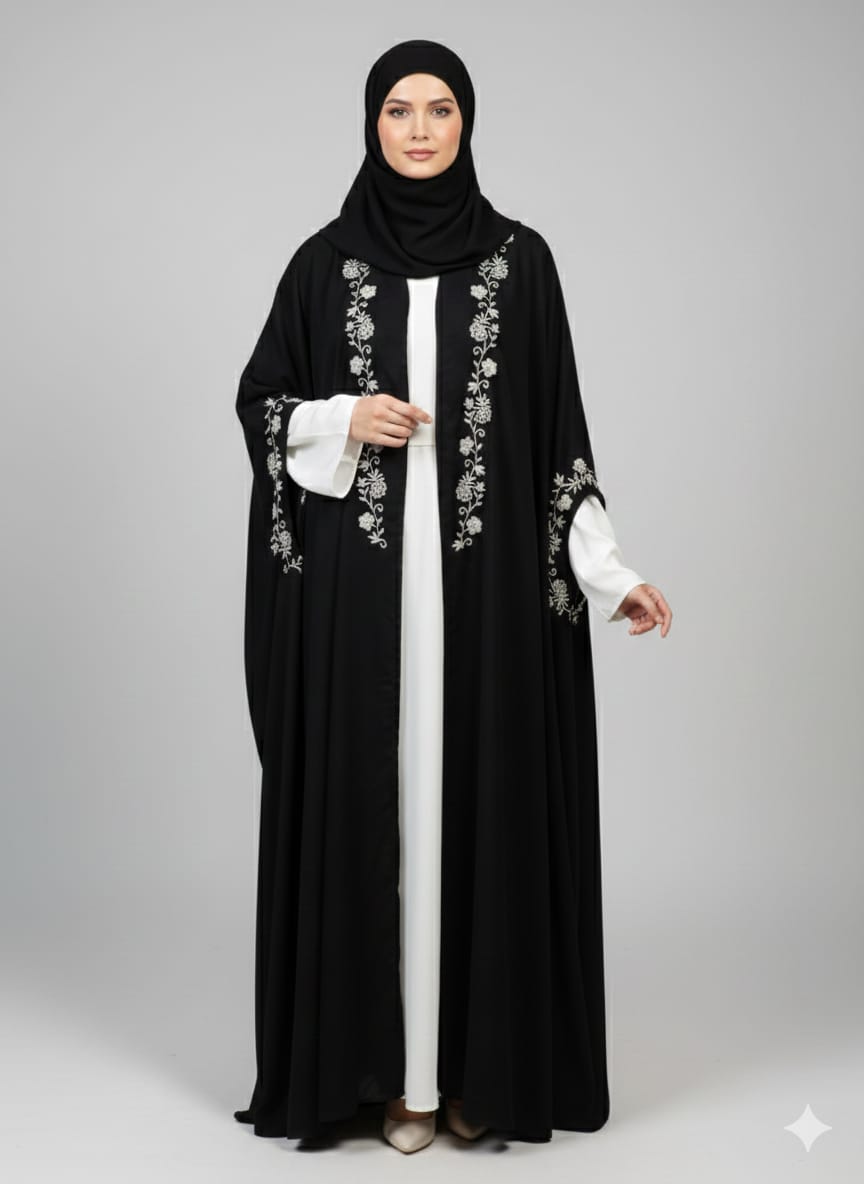 Premium Tiktok Handwork Cape Abaya