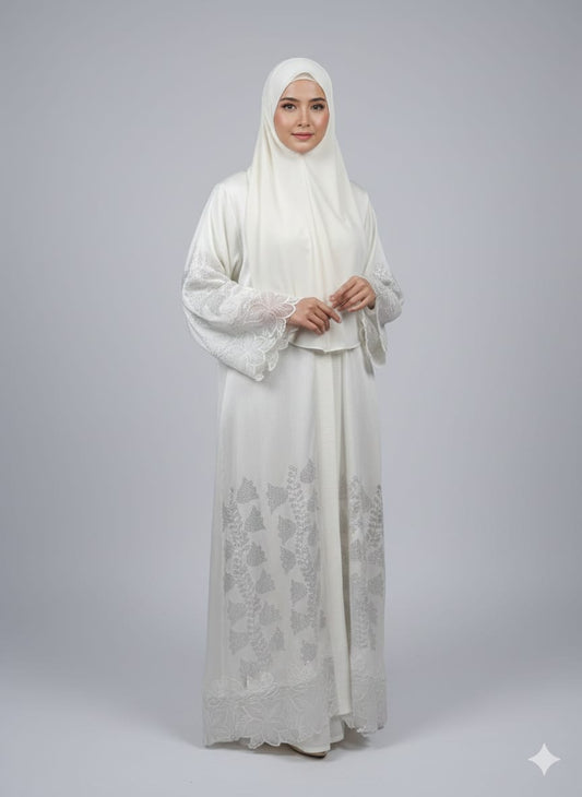 Luxury Shimmer Stone work & flower Patch Abaya