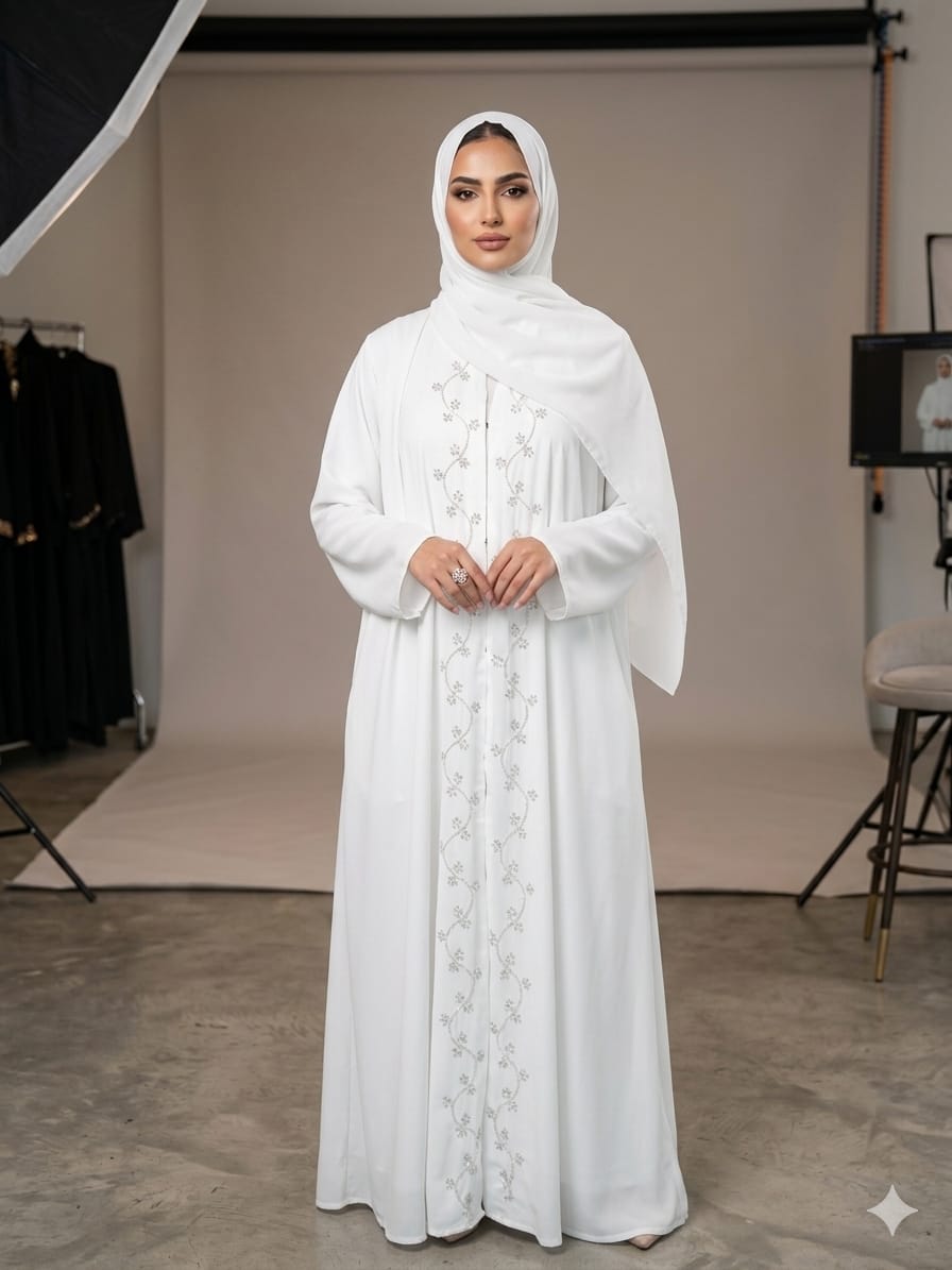ARMANI SILK DUBAI HANDWORK ABAYA