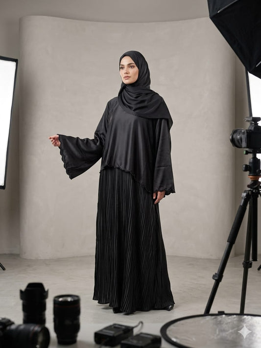ARMANI SILK CRUSHED ABAYA