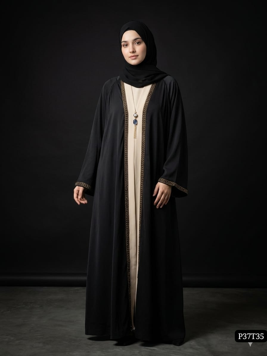 OMAN CRYSTAL SHRUG ABAYA