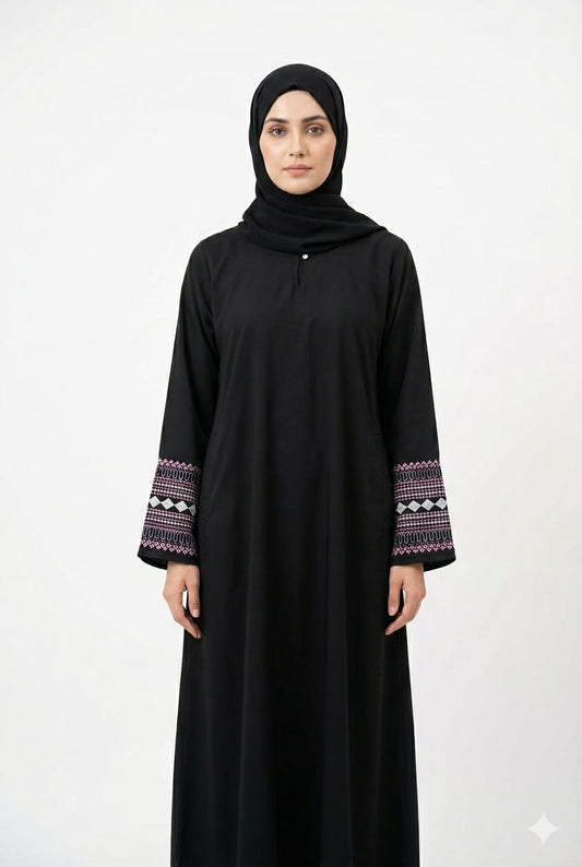 FIRDAUS SLEEVE EMBROIDERY ABAYA