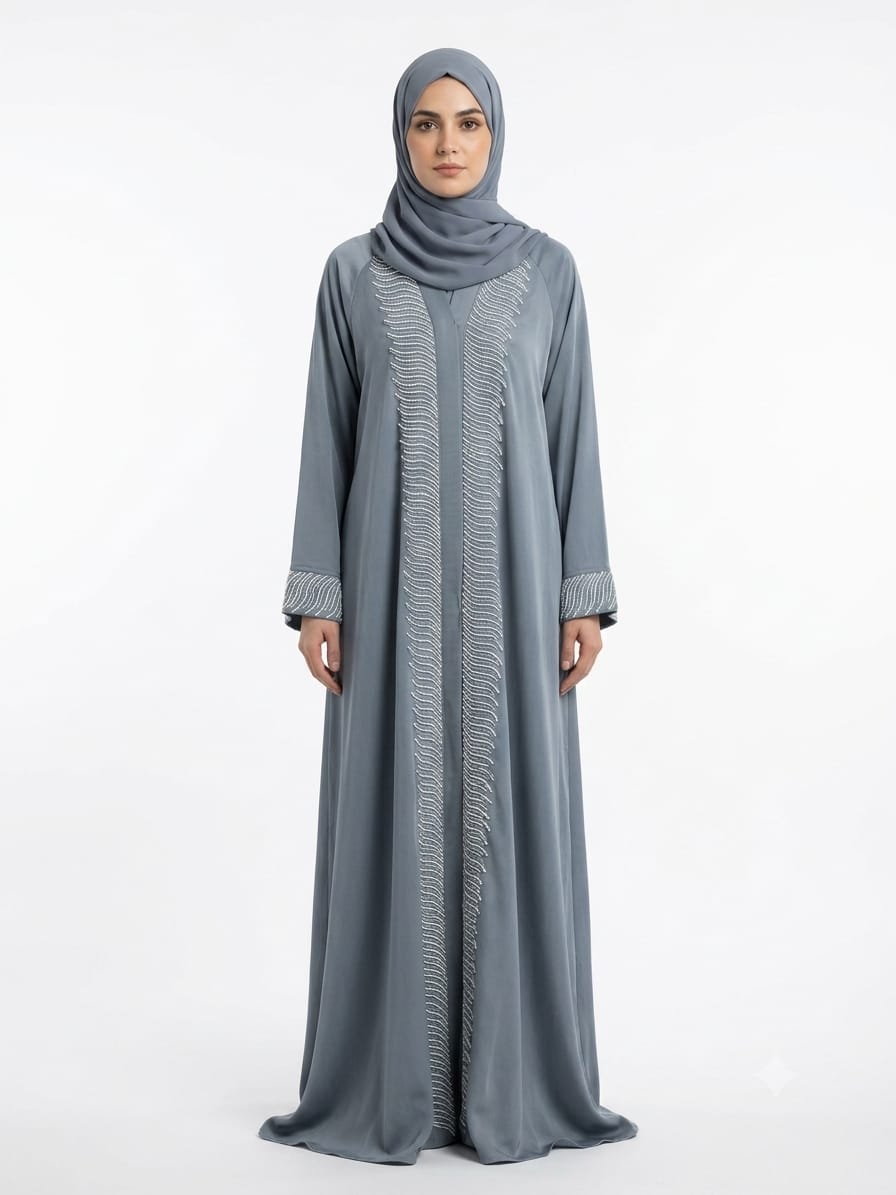 Premium Tiktok gown Abaya With  Handwork