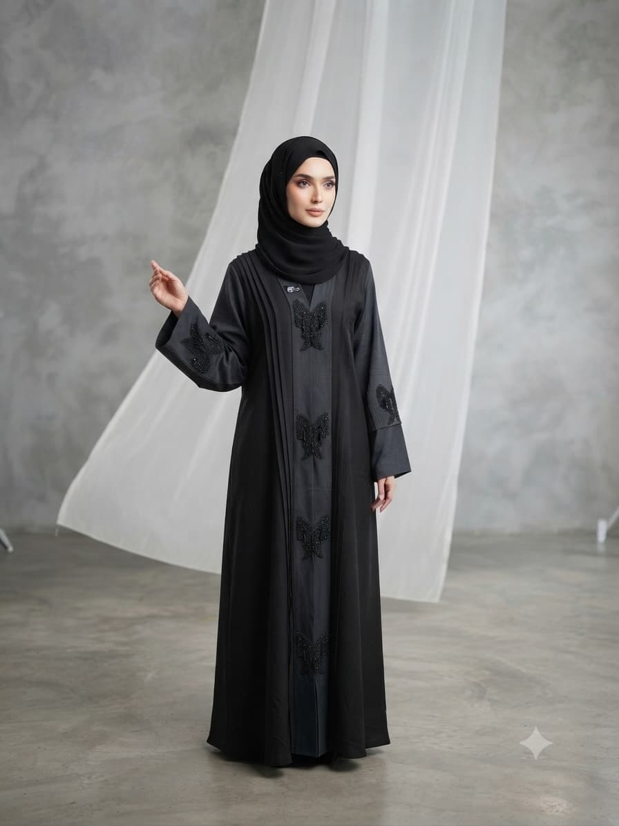 MARBLE BOW ABAYA