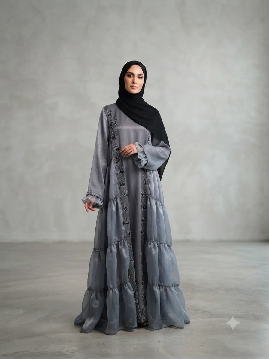 Marble Handwork Gown Abaya