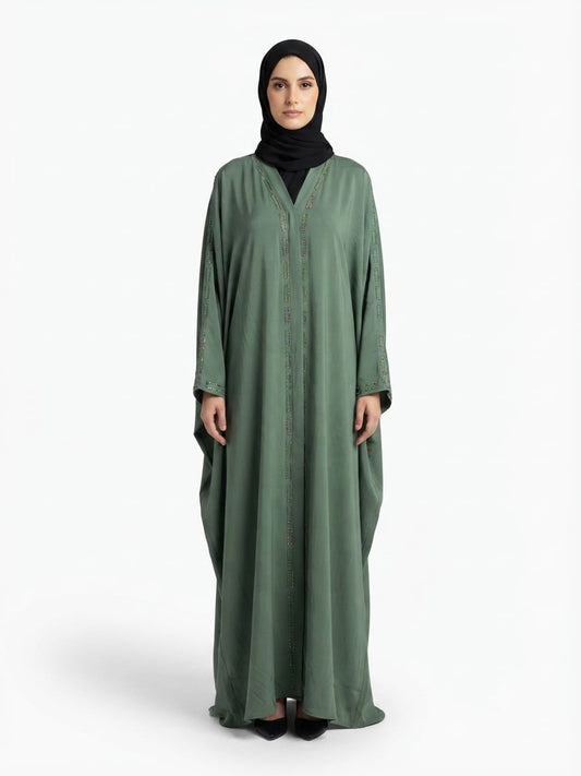 Prada stone work Kaftan Abaya
