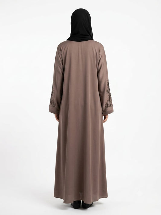 TIKTOK ONE SIDE HANDWORK ABAYA