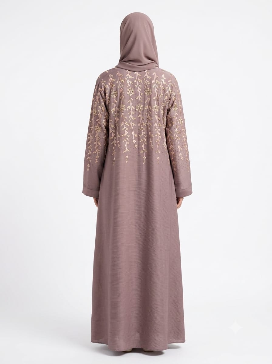 Luxury Zoom Abaya With Embroidery