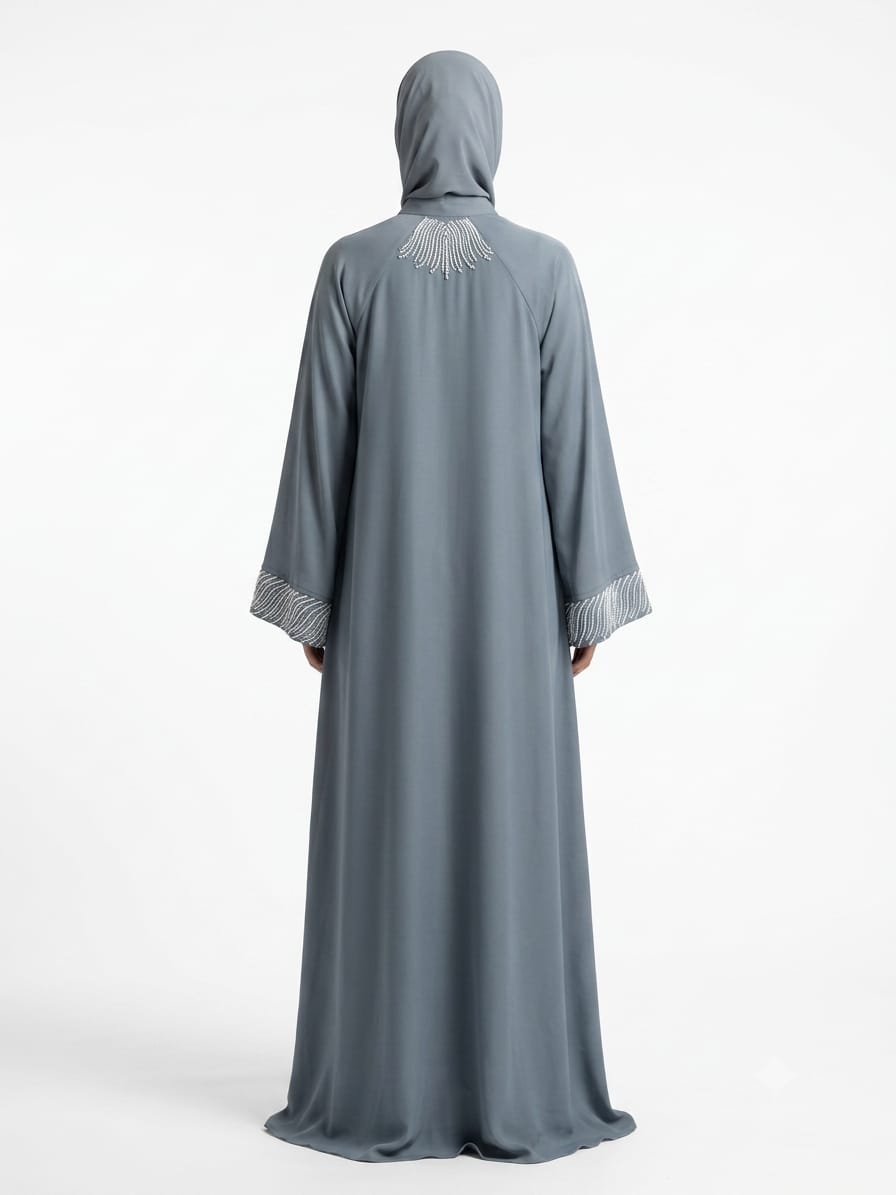 Premium Tiktok gown Abaya With  Handwork