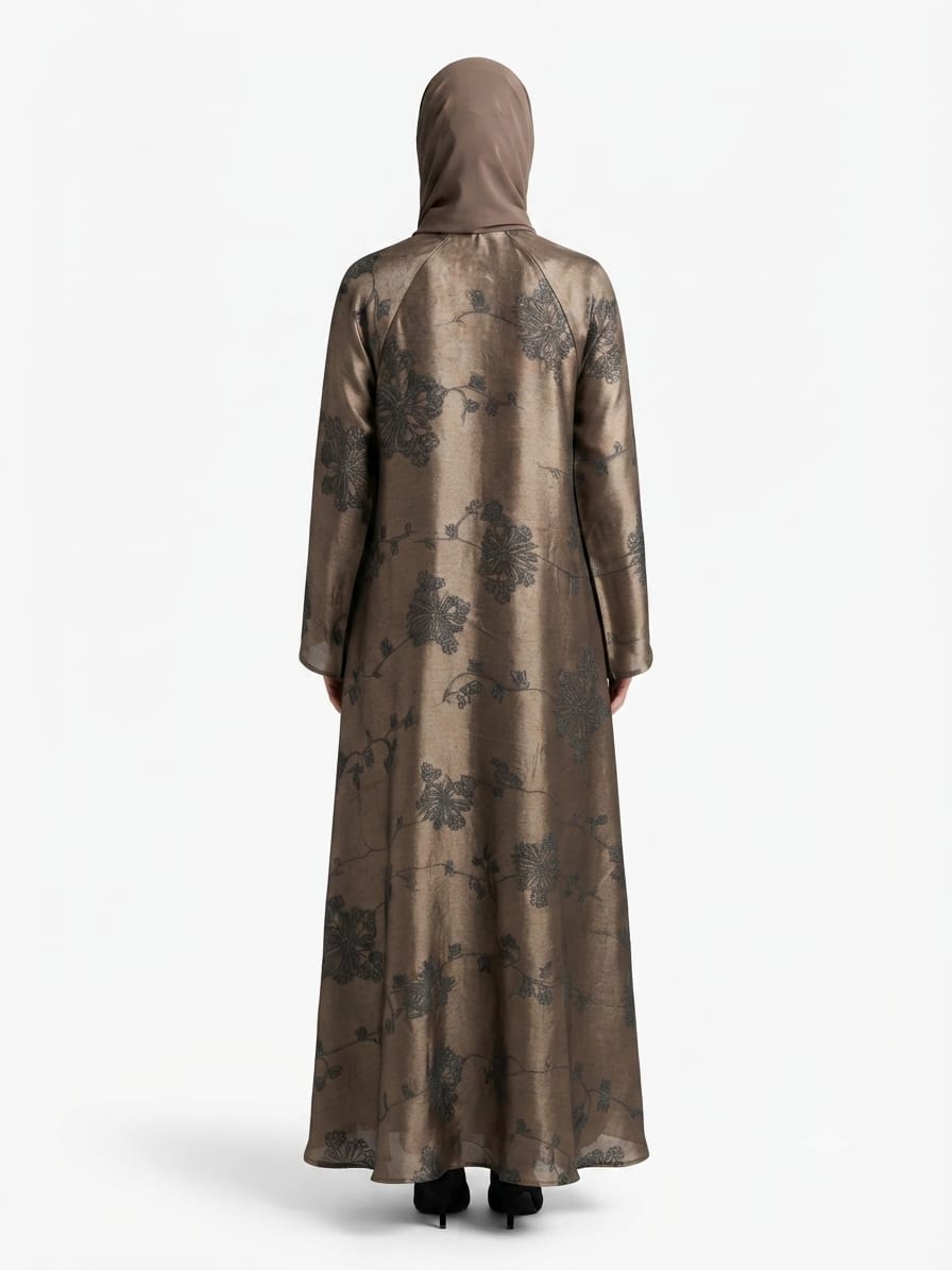 Printed gown abaya
