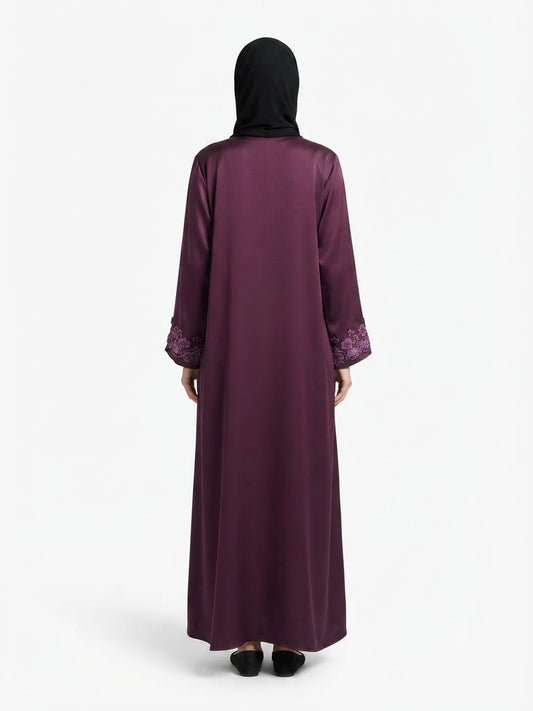 ROSE SLEEVES HANDWORK ABAYA